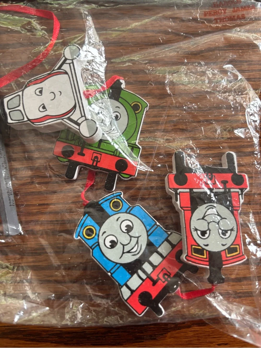 Vintage Thomas & Friends Christmas Ornaments 1993 Sealed New Henry Percy James